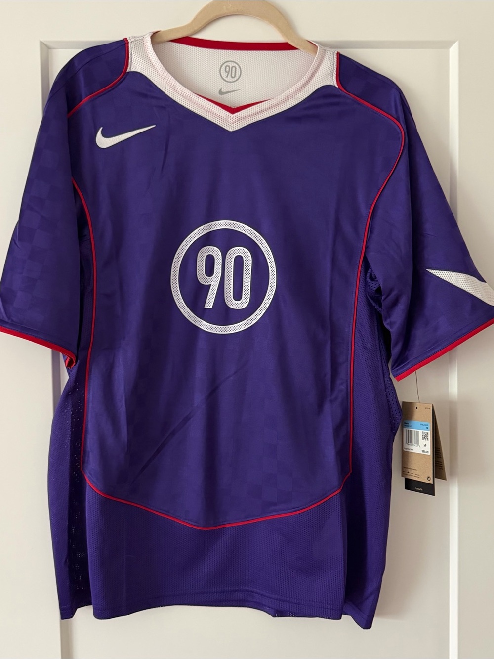 NWT Nike Total 90 Men’s Dri-Fit Short-Sleeve Purple Jersey
